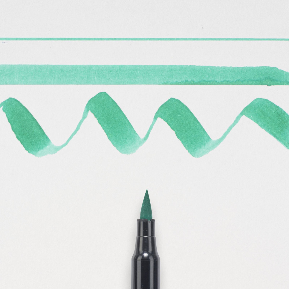 Brush Pen Koi Coloring - Sakura - Blue Green Light