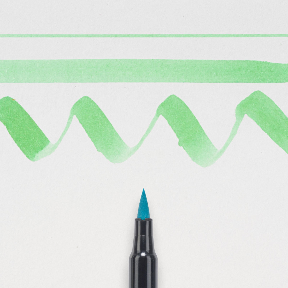 Brush Pen Koi Coloring - Sakura - Peacock Green