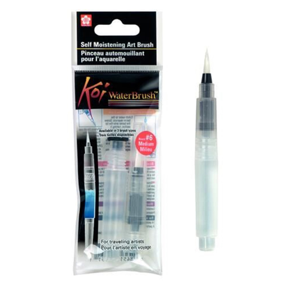 Pędzel na wodę Waterbrush, krótki - Sakura - średnia końcówka, M