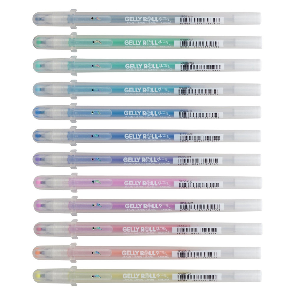 Set of Gelly Roll pen set - Sakura - Stardust, 12 pcs