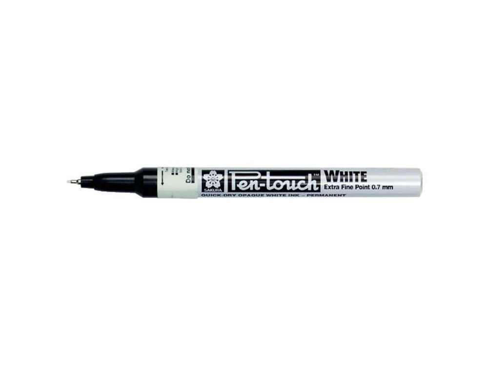 Pen-Touch marker - Sakura - White, 0,7 mm
