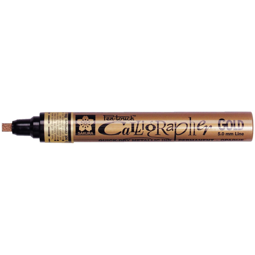 Marker olejny Pen-Touch Calligrapher - Sakura - Gold, 5 mm