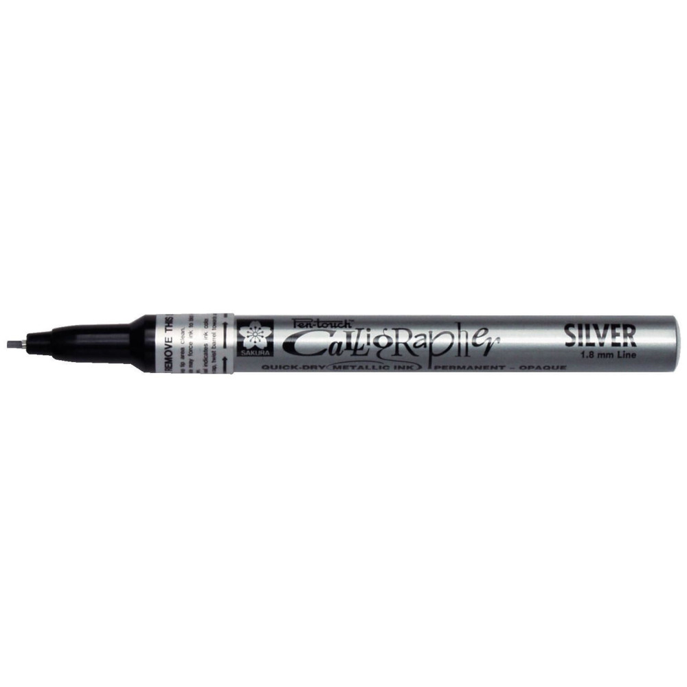 Marker olejny Pen-Touch Calligrapher - Sakura - Silver, 1,8 mm