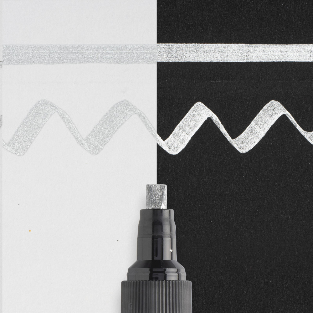 Pen-Touch Calligrapher marker - Sakura - Silver, 5 mm