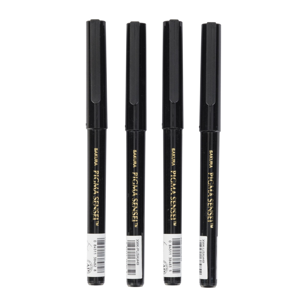 Set of Pigma Sensei Manga Fineliners - Sakura - black, 4 pcs