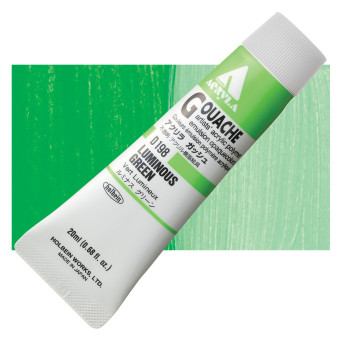 Acryla Gouache paint - Holbein - Luminous Green, 20 ml