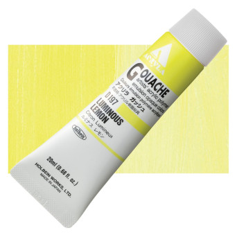 Farba gwasz Acryla Gouache - Holbein - Luminous Lemon, 20 ml