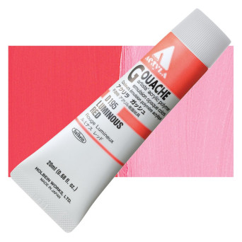 Acryla Gouache paint - Holbein - Luminous Red, 20 ml