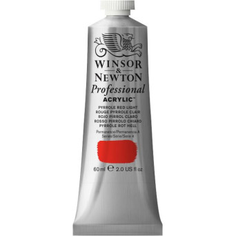 Acrylic paint Professional Acrylic - Winsor & Newton - Pyrrole Red Light, 60 ml