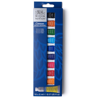 Zestaw farb akwarelowych Cotman - Winsor & Newton - 10 kolorów x 5 ml
