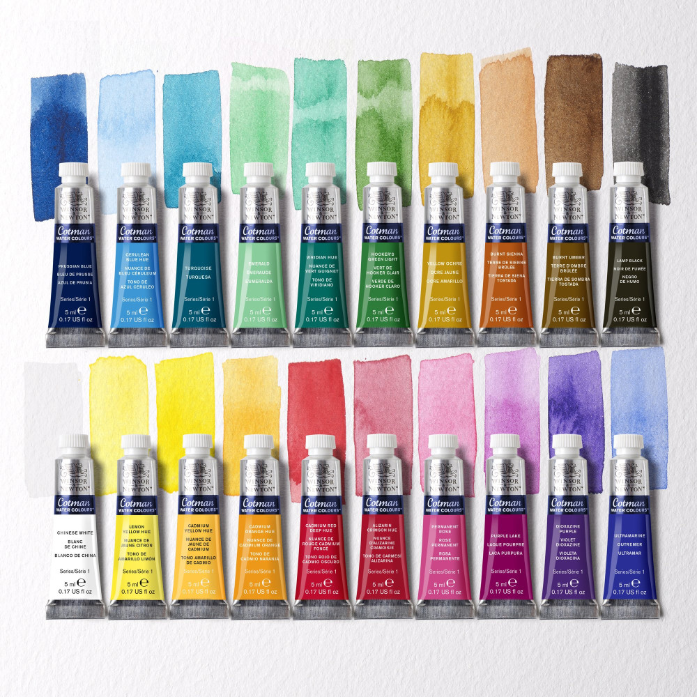 Zestaw farb akwarelowych Cotman - Winsor & Newton - 20 kolorów x 5 ml