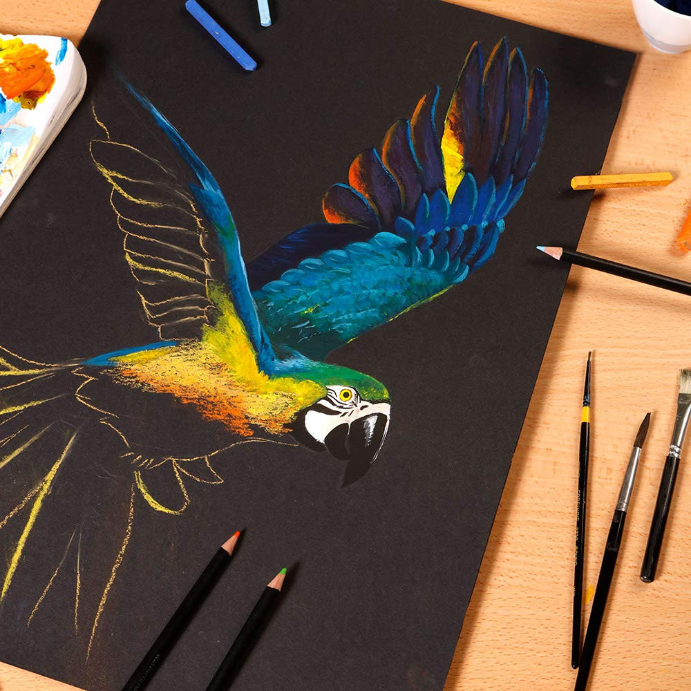 Paint'On Mixed Media paper pad - Clairefontaine - assorted colors, A4, 250g, 24 sheets