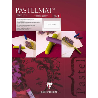 Papier do pasteli suchych Pastelmat - Clairefontaine - nr 3, 18 x 24 cm, 300g, 12 ark.