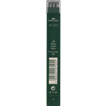 Wkłady grafitowe do ołówka TK 9071  - Faber-Castell - 4B, 10 szt.
