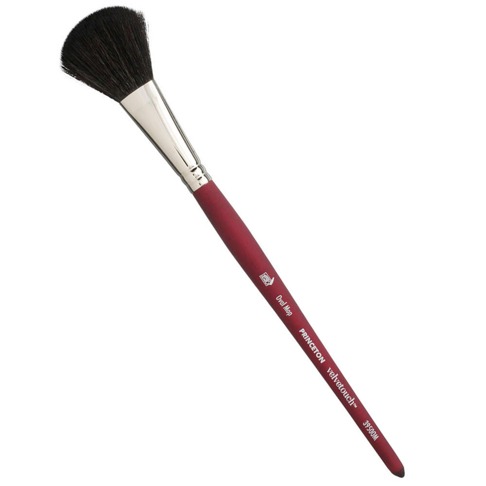 Pędzel owalny mop, syntetyczny Velvetouch - Princeton - nr 1/2