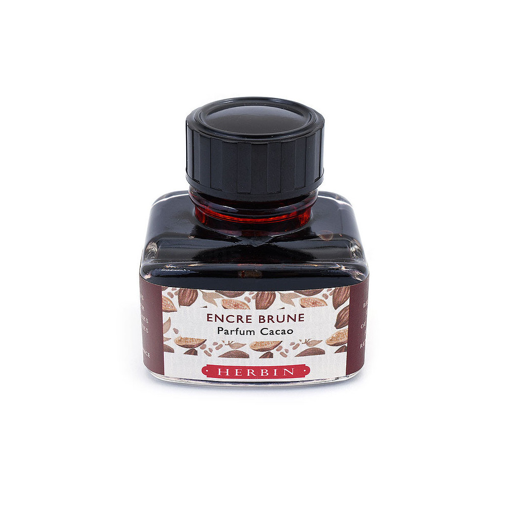 Scented Ink bottle - J.Herbin - Cacao Chocolate Brown, 30 ml