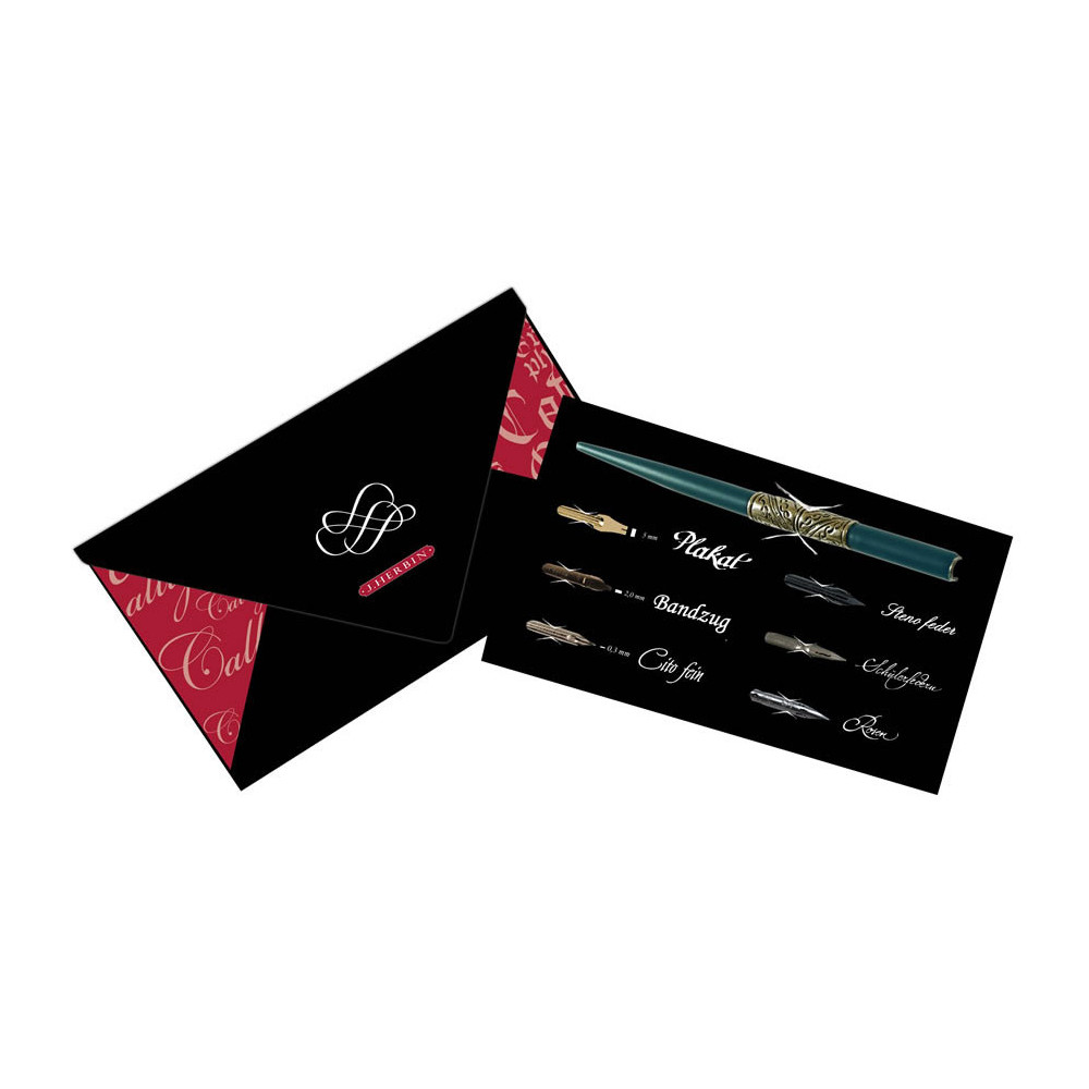 Zestaw do kaligrafii - J.Herbin - Belle Epoque Calligraphy Gift Set, 7 szt.