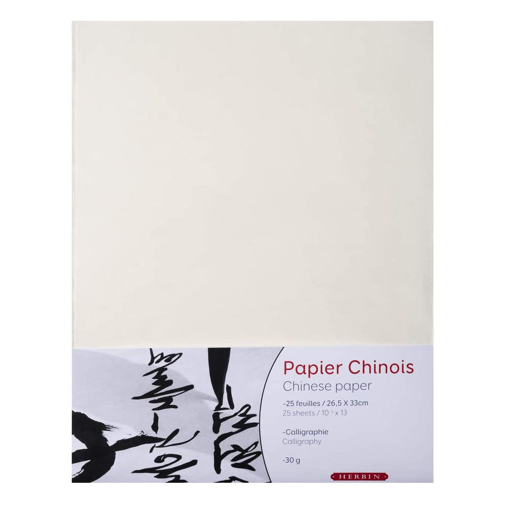 Chinese calligraphy paper - J.Herbin - 26,5 x 33 cm, 30 g/m2, 25 sheets
