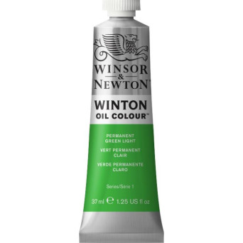 Farba olejna Winton Oil Colour - Winsor & Newton - Permanent Green Light, 37 ml