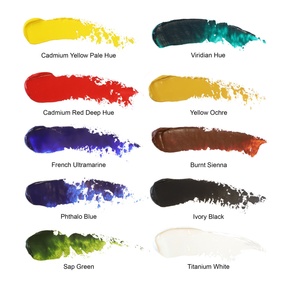 Zestaw farb olejnych Winton - Winsor & Newton - 10 kolorów x 37 ml