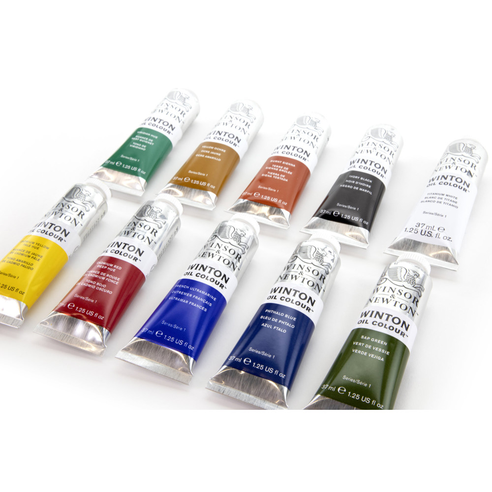 Zestaw farb olejnych Winton - Winsor & Newton - 10 kolorów x 37 ml