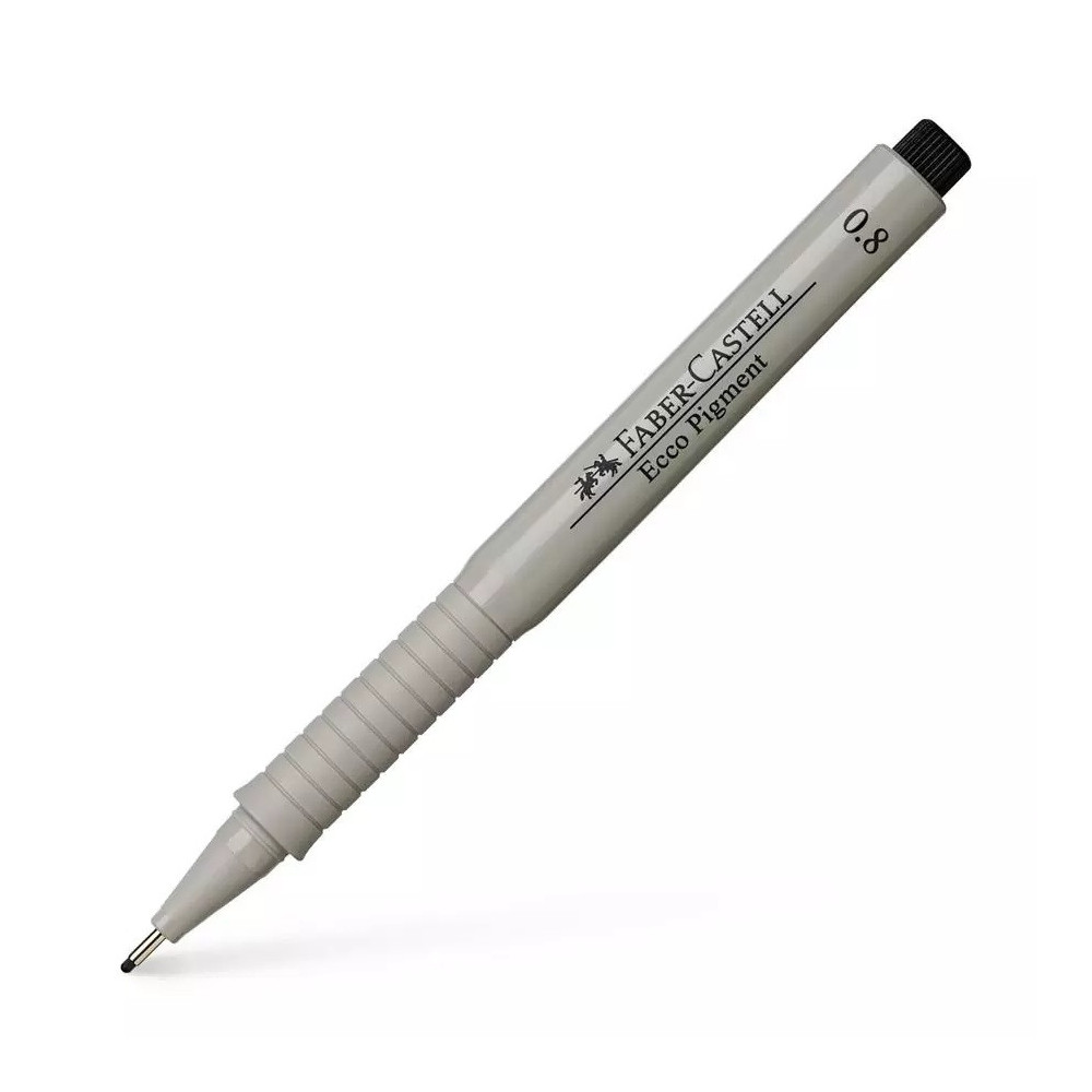 Cienkopis Ecco Pigment - Faber Castell - czarny, 0,8 mm