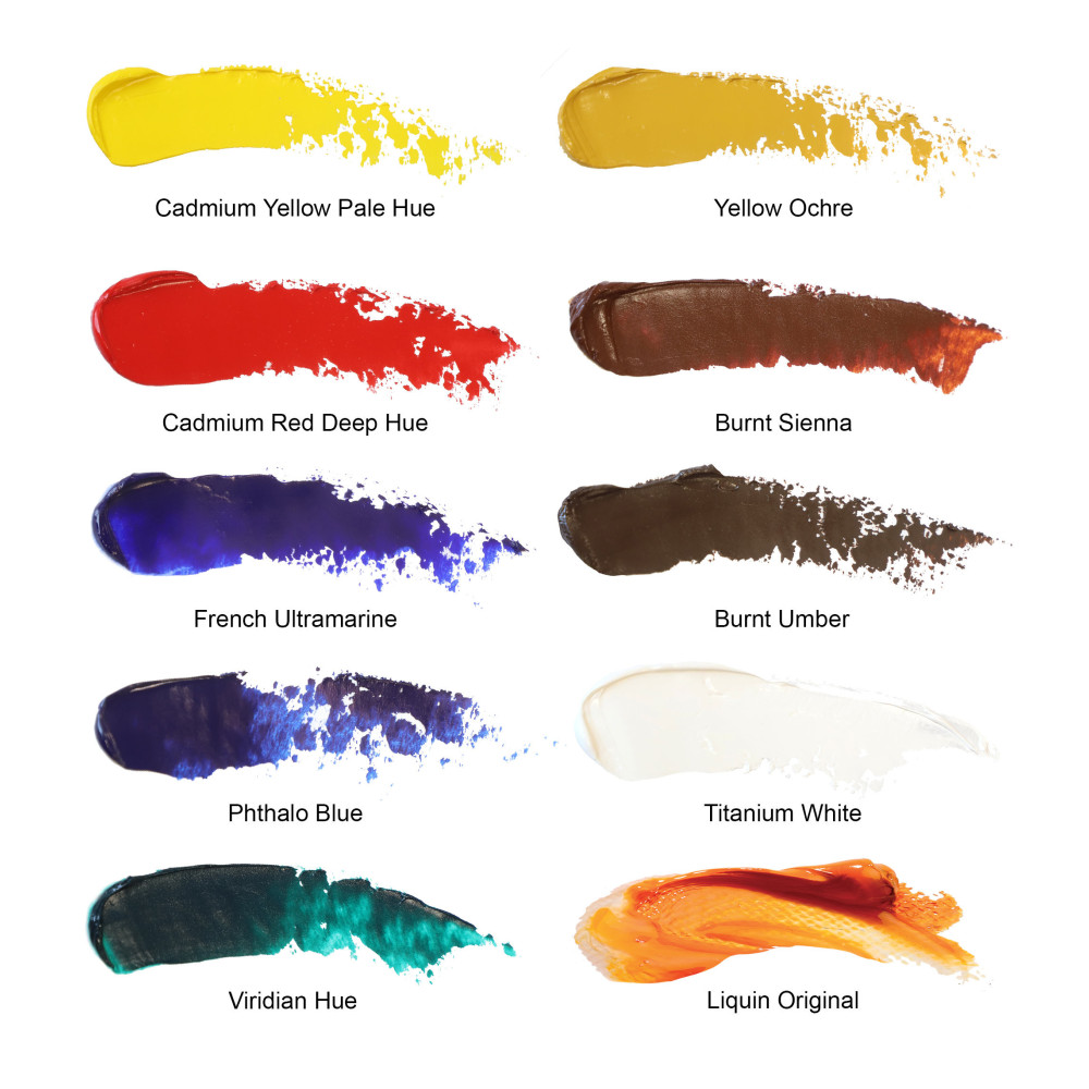 Zestaw farb olejnych Winton Studio Set - Winsor & Newton - 12 szt.