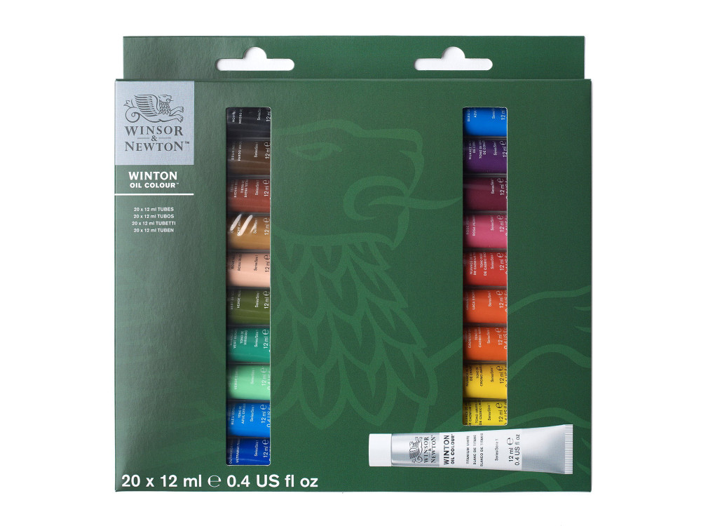 Set of Winton Oil Colour paints - Winsor & Newton - 20 pcs x 12 ml
