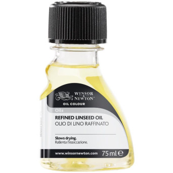Rafinowany olej lniany do farb olejnych - Winsor & Newton - 75 ml