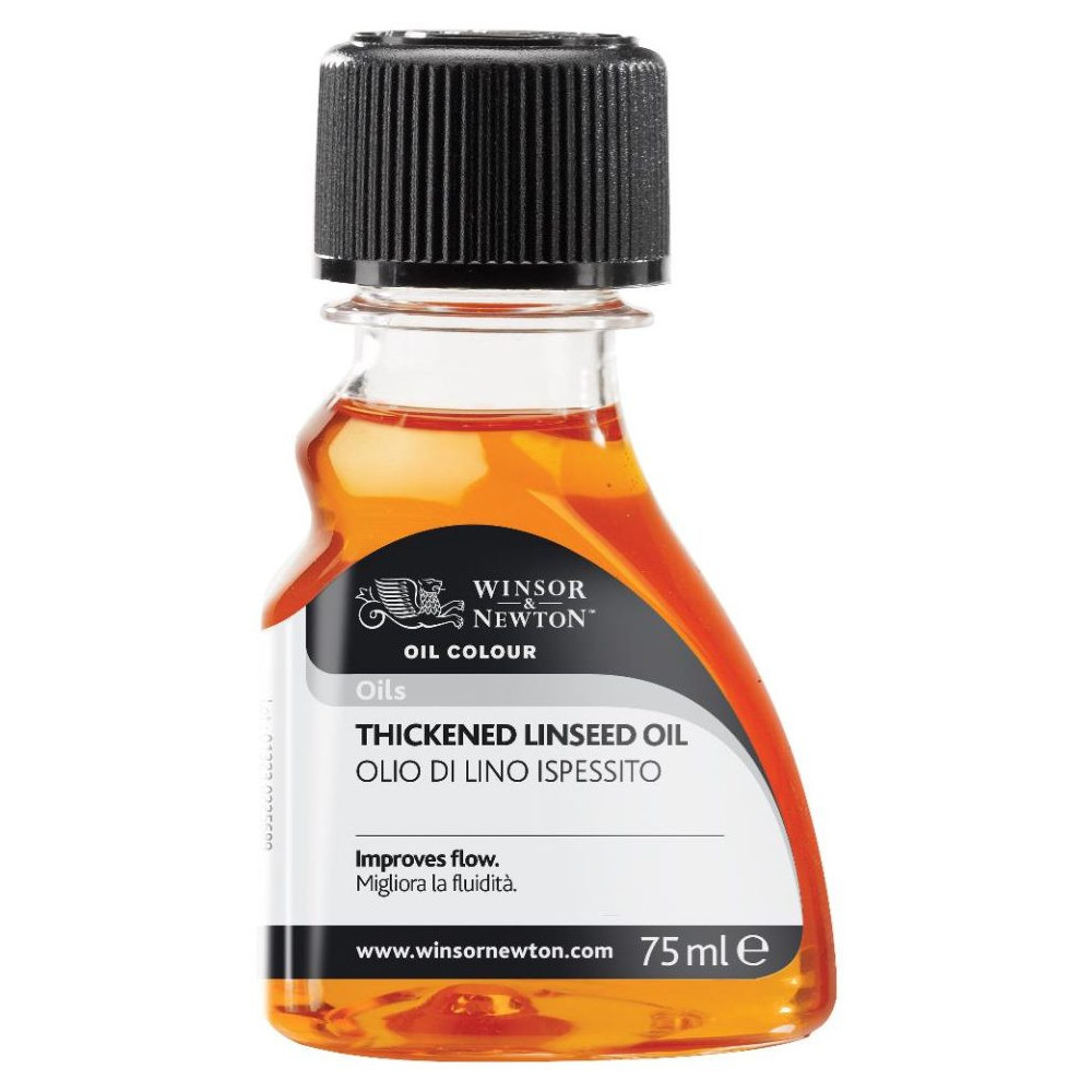 Olej lniany do farb olejnych Thickened Linseed Oil - Winsor & Newton - 75 ml