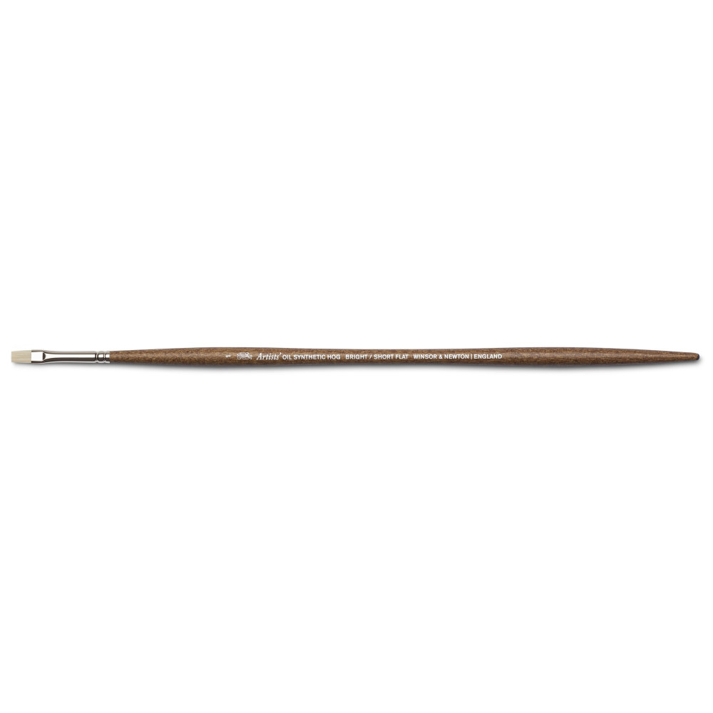Artists' Oil synthetic brush, short flat - Winsor & Newton - no. 1