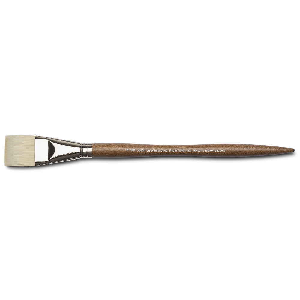 Artists' Oil synthetic brush, short flat - Winsor & Newton - no. 16