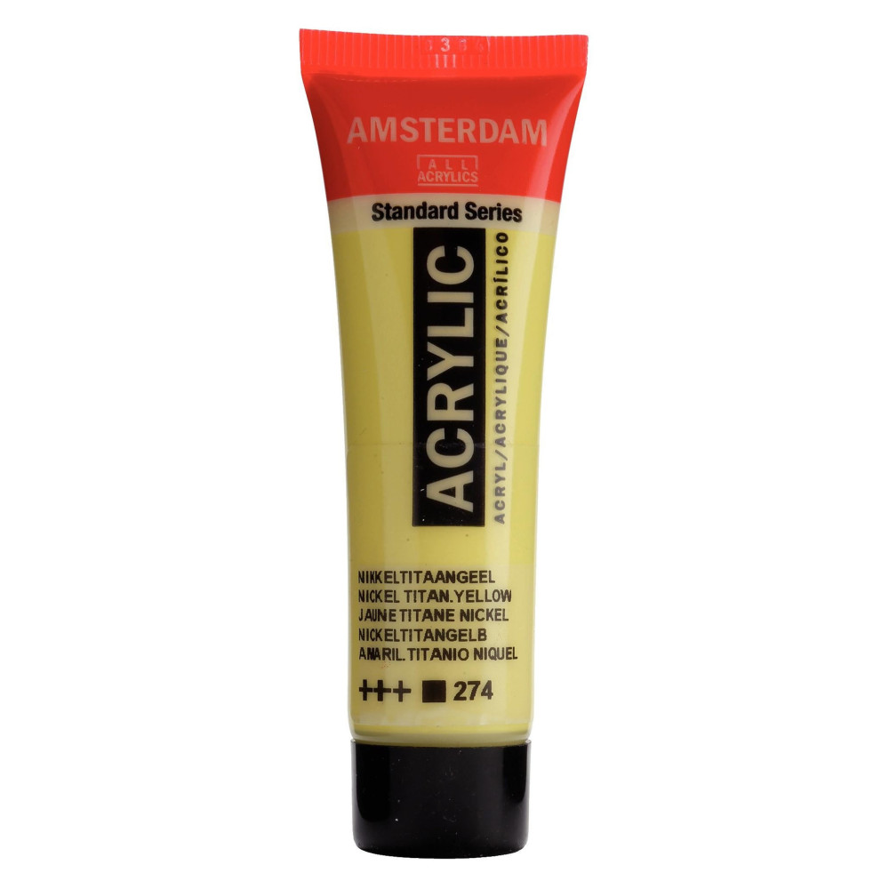 Farba akrylowa - Amsterdam - Nickel Titanium Yellow, 20 ml