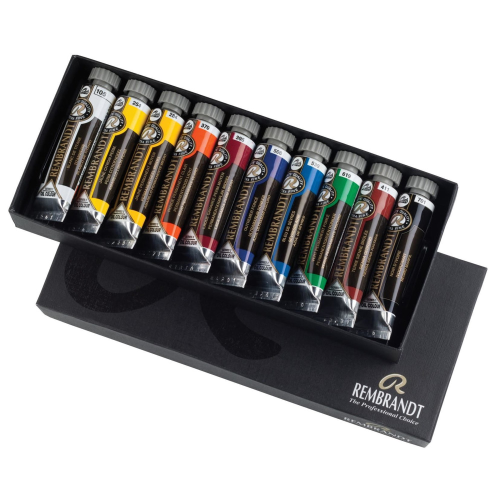 Set of oil paints in tubes - Rembrandt - 10 x 15 ml