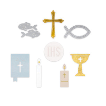 Zestaw wykrojników - DpCraft - Motywy religijne, 8 szt.