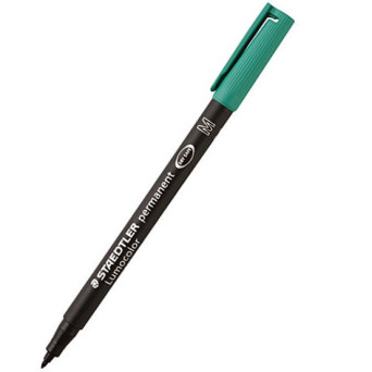 Foliopis permanentny Lumocolor - Staedtler - zielony, M