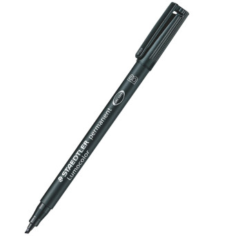 Foliopis permanentny Lumocolor - Staedtler - czarny, B