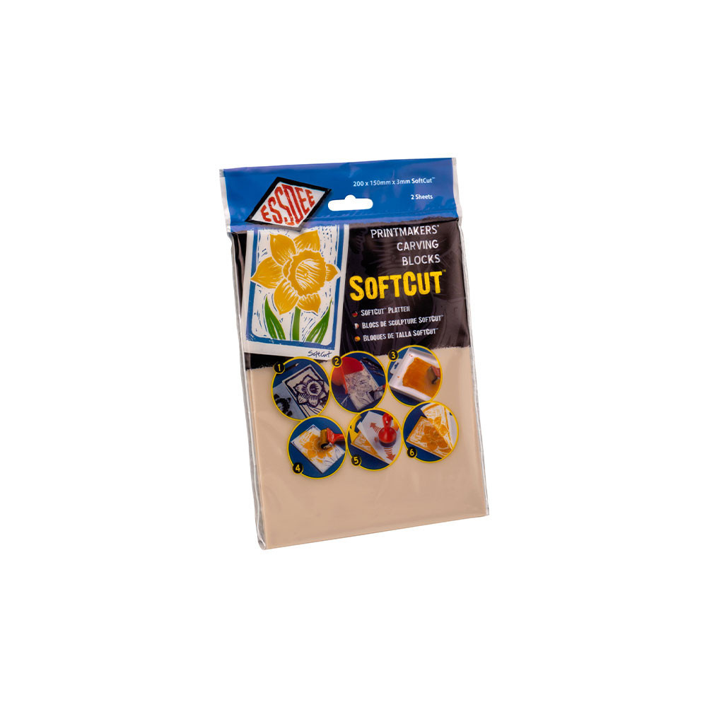 Printmakers Craving Blocks SoftCut - Essdee - rubber, 200 x 150 x 3 mm, 2 pcs