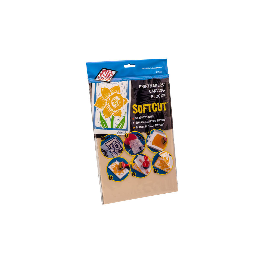 Printmakers Craving Blocks SoftCut - Essdee - rubber, 300 x 200 x 3 mm, 2 pcs