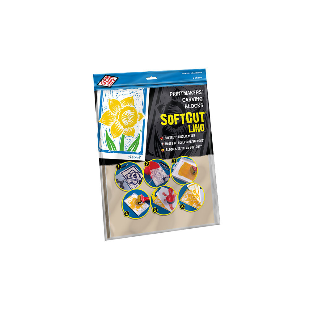 Printmakers Craving Blocks SoftCut - Essdee - rubber, 420 x 300 x 3 mm, 2 pcs