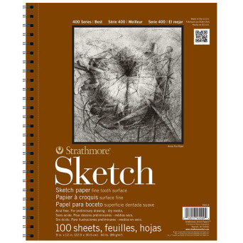 Szkicownik na spirali Sketch - Strathmore - A4, 89 g, 100 arkuszy