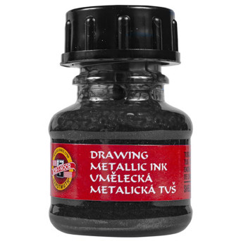 Tusz rysunkowy metaliczny Art Metalik - Koh-I-Noor - czarny, 20 g