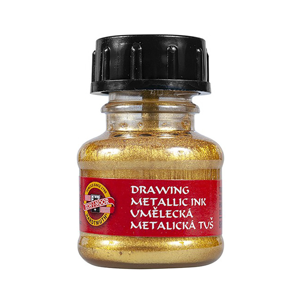 Drawing Art Metalik Ink - Koh-I-Noor - Gold, 20 g