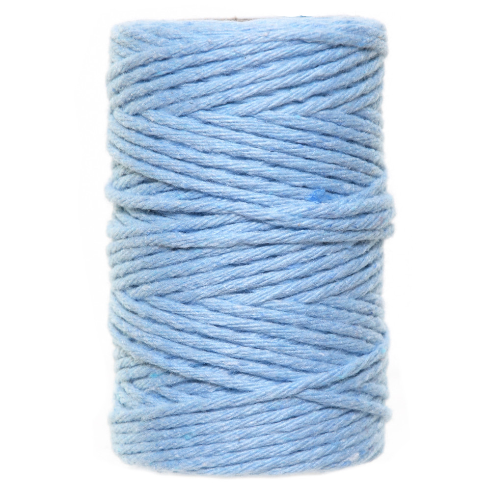 Cotton cord for macrames - Celeste Blue, 2 mm, 60 m