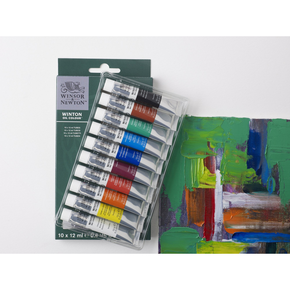 Zestaw farb olejnych Winton - Winsor & Newton - 10 kolorów x 12 ml