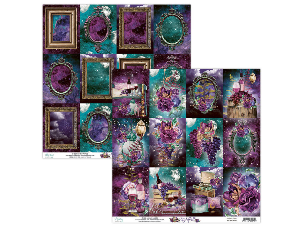 Scrapbooking paper 30,5 x 30,5 cm - Mintay - Nightfall 06