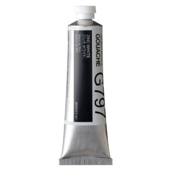 Gwasz Artists’ Gouache - Holbein - Zinc White, 60 ml