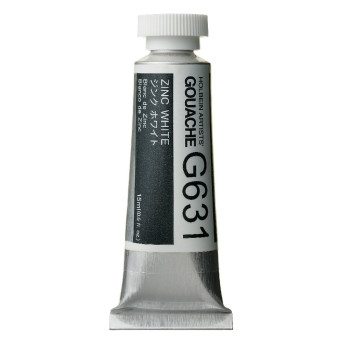 Artists’ Gouache - Holbein - Zinc White, 15 ml