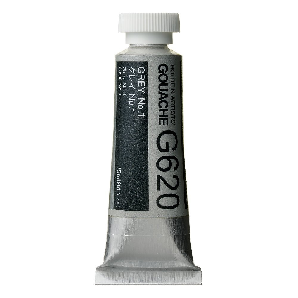 Artists’ Gouache - Holbein - Grey no. 1, 15 ml