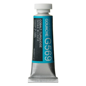 Gwasz Artists’ Gouache - Holbein - Cobalt Turquoise, 15 ml